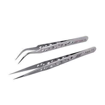 Kaisi Antimagnetic Hardened High Elastic Stainless Steel Precision Tweezers Tip Head Bending Head Fine Perforated Tweezers Tools
Kaisi Antimagnetic Hardened High Elastic Stainless Steel Precision Tweezers Tip Head Bending Head Fine Perforated Tweezers Tools