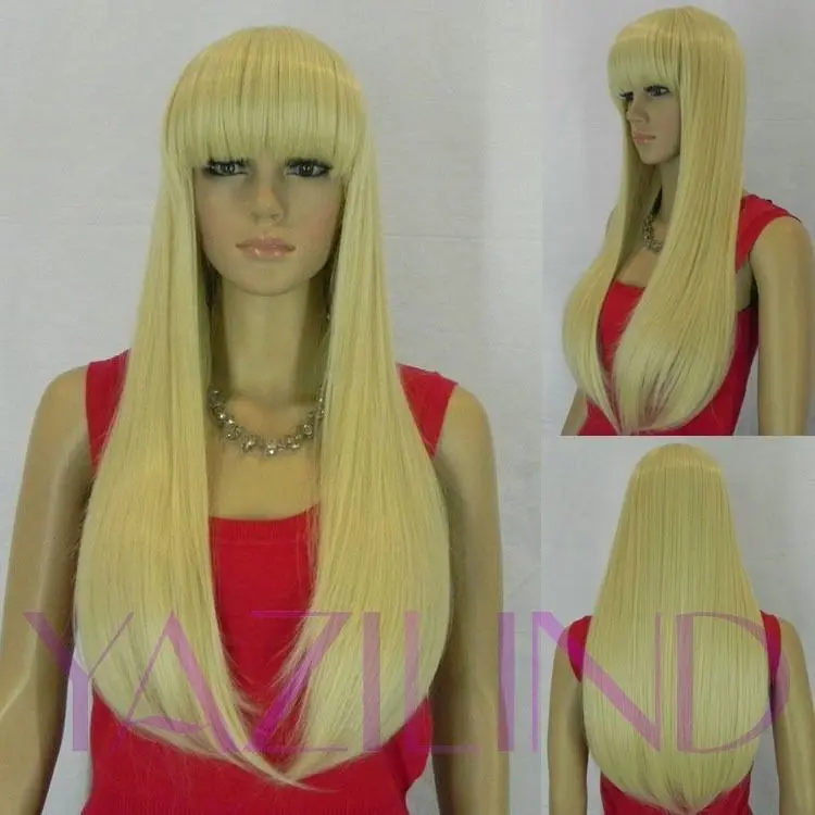 FREE SHIP>>> Fashion fine light blonde Bob bang fringe long straight Cosplay synthetic wig
FREE SHIP>>> Fashion fine light blonde Bob bang fringe long straight Cosplay synthetic wig