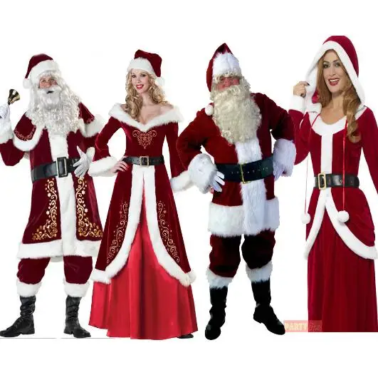 Lovers' clothing Christmas Costumes Santa Claus Adults Red Christmas Clothes Cosplay Costume Luxury Suit Holiday Party Dress
Lovers' clothing Christmas Costumes Santa Claus Adults Red Christmas Clothes Cosplay Costume Luxury Suit Holiday Party Dress