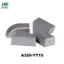 10pcs/lot A320 YT15 tungsten brazed tips High quality Carbide inserts For making end and periphery turning tools
10pcs/lot A320 YT15 tungsten brazed tips High quality Carbide inserts For making end and periphery turning tools