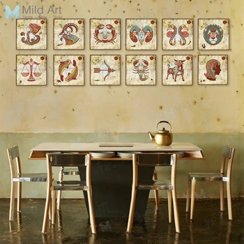 Vintage Retro Zodiac Aries Sagittarius Leo Posters and Prints Restaurant Office Wall Art Pictures Home Bar Decor Canvas Painting
Vintage Retro Zodiac Aries Sagittarius Leo Posters and Prints Restaurant Office Wall Art Pictures Home Bar Decor Canvas Painting