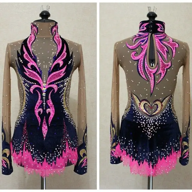 Beautiful Girls Ice Skating Dresses With Spandex Graceful New Brand Figure Skating Competition Dress Custom DR2676
Beautiful Girls Ice Skating Dresses With Spandex Graceful New Brand Figure Skating Competition Dress Custom DR2676