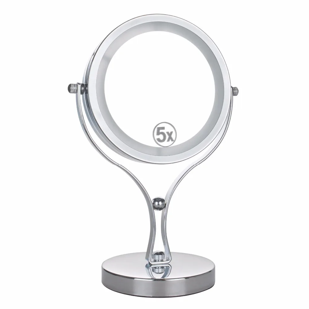 6-Inch 5X Magnification LED Cosmetic Makeup Mirror HD Double-sided Desktop LED Light Lady Beauty Facial Make Up Mirror
6-Inch 5X Magnification LED Cosmetic Makeup Mirror HD Double-sided Desktop LED Light Lady Beauty Facial Make Up Mirror
