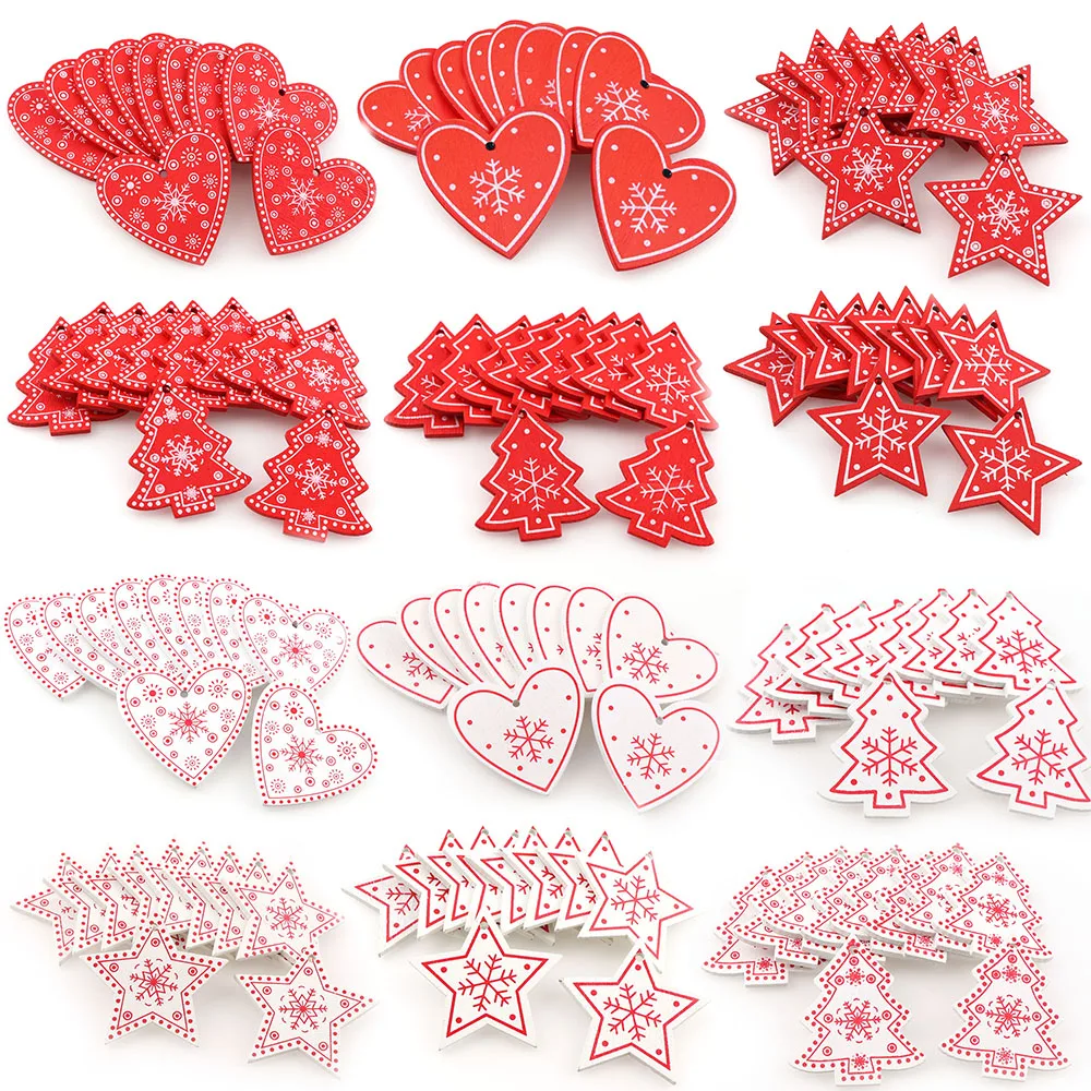 20pcs Natural Wood Christmas Ornaments Pendant 5CM Hanging Gifts Snowflakes Xmas Tree Decor Home Wedding Decorations
20pcs Natural Wood Christmas Ornaments Pendant 5CM Hanging Gifts Snowflakes Xmas Tree Decor Home Wedding Decorations