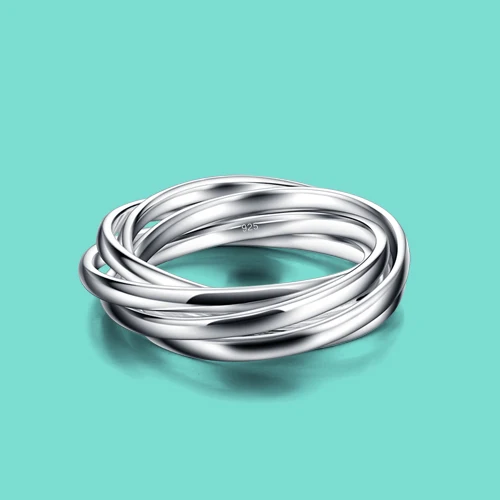 New 925 sterling silver ring for women multilayer sets 5 loop Solid silver ring lady popular jewelry birthday present for friend
New 925 sterling silver ring for women multilayer sets 5 loop Solid silver ring lady popular jewelry birthday present for friend
