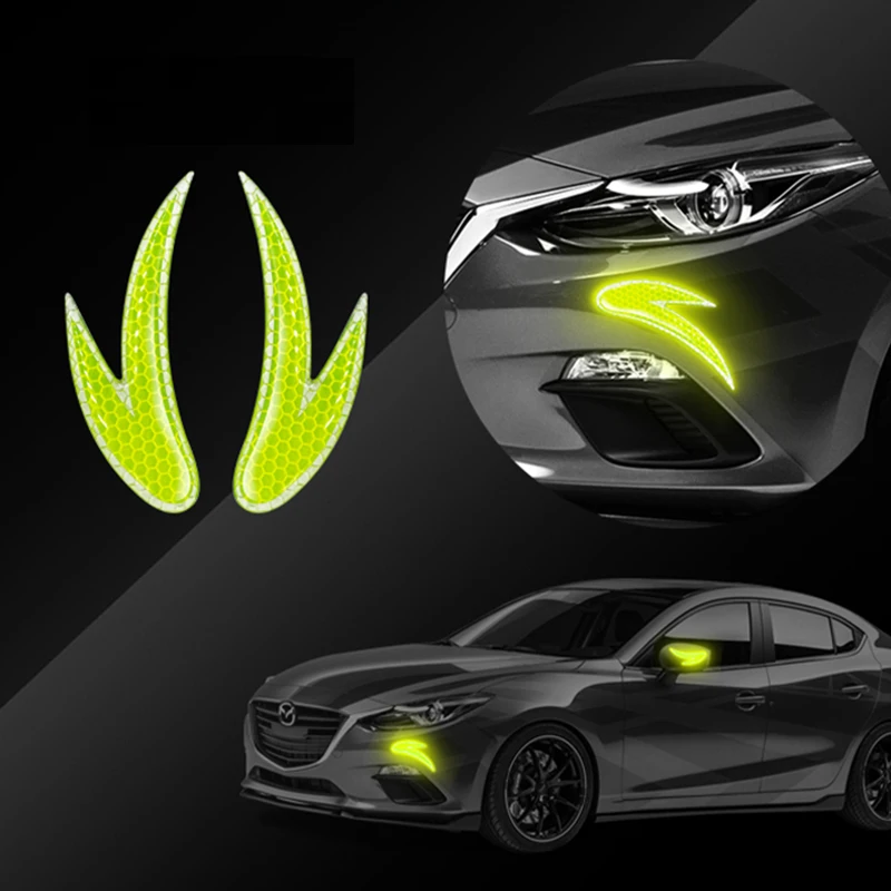2PCS Warning Stickers Car SSafety Mark Reflective Strip Wheel Rim Eyebrow Accessories Exterior Tape Styling Reflector Reflect
2PCS Warning Stickers Car SSafety Mark Reflective Strip Wheel Rim Eyebrow Accessories Exterior Tape Styling Reflector Reflect