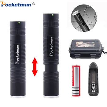 Powerful 4200LM LED Flashlight Zoomable Waterproof LED Torch XPE Adjustable Focus Zoom Flashlight with 18650 Battery
Powerful 4200LM LED Flashlight Zoomable Waterproof LED Torch XPE Adjustable Focus Zoom Flashlight with 18650 Battery
