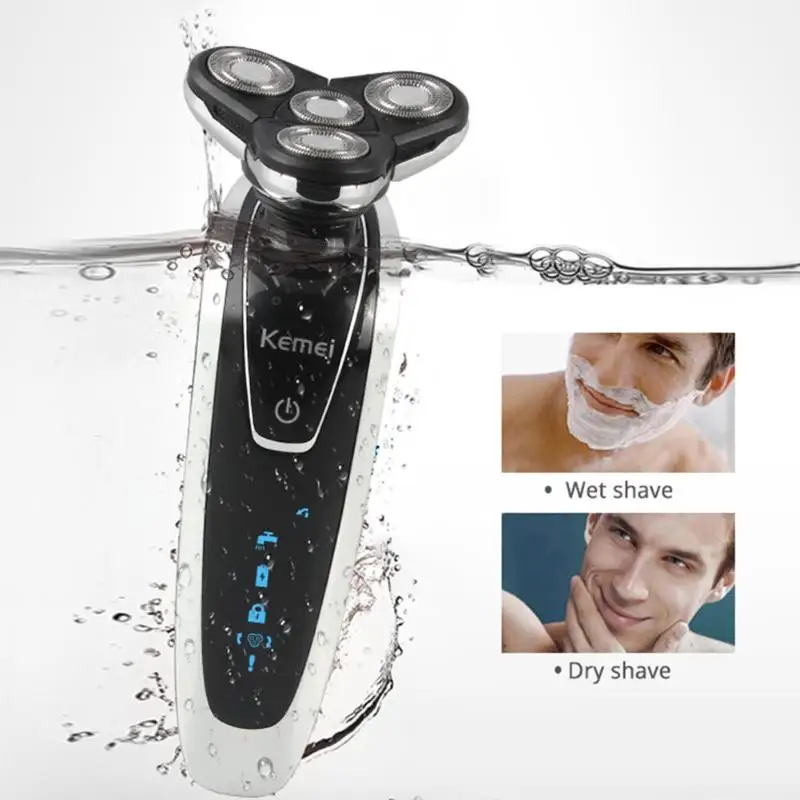 Kemei KM-5181 4 in 1 3D Floating Portable Washable rechargeable razor 4 Blades Electric Shaver men shaving machine
Kemei KM-5181 4 in 1 3D Floating Portable Washable rechargeable razor 4 Blades Electric Shaver men shaving machine