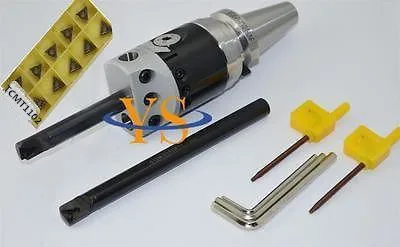 New BT30 Boring head F1- 12 50mm with 2pcs borng bar 100 and 150mm depth &10pcs inserts
New BT30 Boring head F1- 12 50mm with 2pcs borng bar 100 and 150mm depth &10pcs inserts