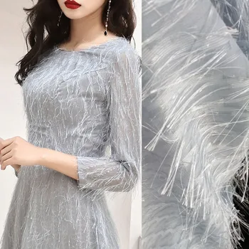 Tassels Shearing Jacquard weave Chiffon dress Evening dress The Fashion Fabric of Red Stage Dress with Shirt Net
Tassels Shearing Jacquard weave Chiffon dress Evening dress The Fashion Fabric of Red Stage Dress with Shirt Net