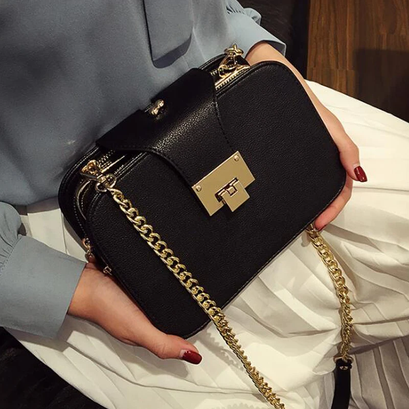 Ladies Black PU Leather Shoulder Bag Evening Clutch Purse Crossbody Bag with Metal Chain Strap
Ladies Black PU Leather Shoulder Bag Evening Clutch Purse Crossbody Bag with Metal Chain Strap