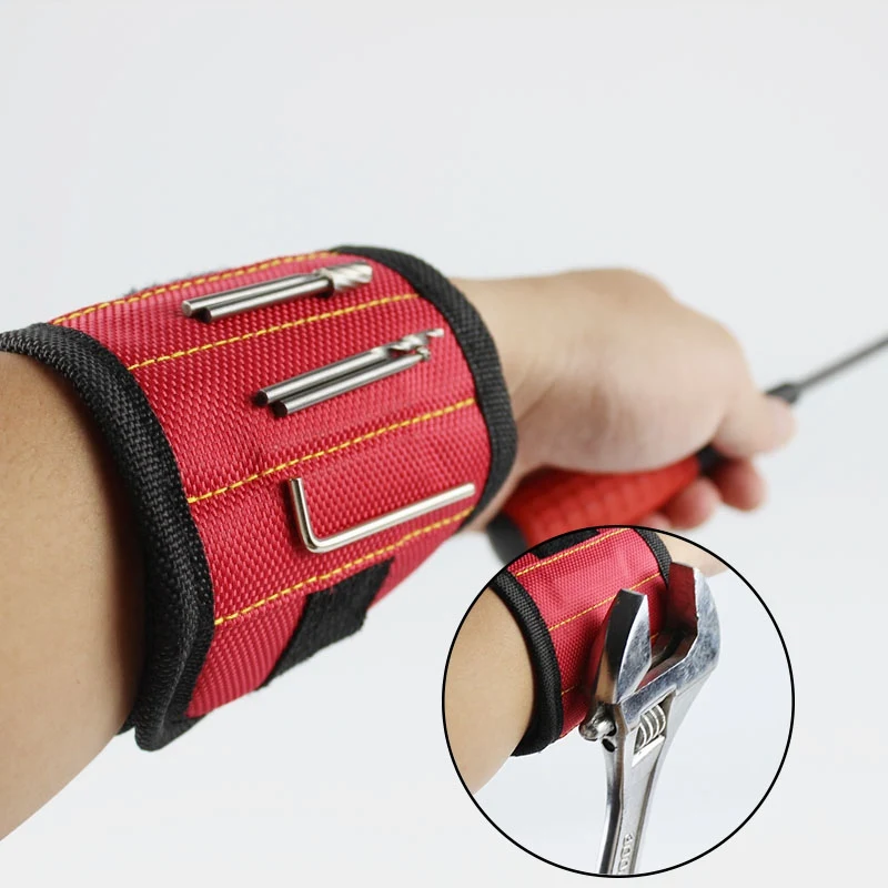 Magnetic Wristband Pocket Tool Practical Arm Band Wrist Toolkit Belt Pouch Bag Belt Screws Holder Holding Tools 2 magnets
Magnetic Wristband Pocket Tool Practical Arm Band Wrist Toolkit Belt Pouch Bag Belt Screws Holder Holding Tools 2 magnets