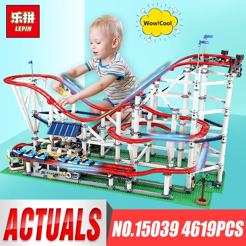 

DHL Lepin 15039 The 10261 Rollere Funny Model Coaster Set Building Series Blocks Self-Locking Bricks Toys for Children DIY Gifts