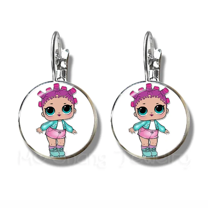 Cartoon Dolls Earrings Cute Baby Glitter Princess Dress Dolls Glass Dome Stud Earrings Anime For Kid's Birthday Gift
Cartoon Dolls Earrings Cute Baby Glitter Princess Dress Dolls Glass Dome Stud Earrings Anime For Kid's Birthday Gift