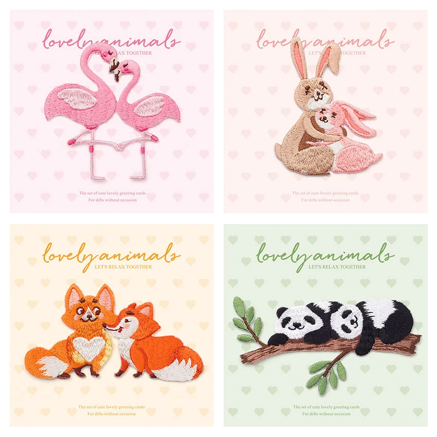 Lovers Animal Patches For Clothing Embroidery Patch Panda Flamingo Bird Fox Ironing Stickers DIY Decorations For Clothes Badges
Lovers Animal Patches For Clothing Embroidery Patch Panda Flamingo Bird Fox Ironing Stickers DIY Decorations For Clothes Badges