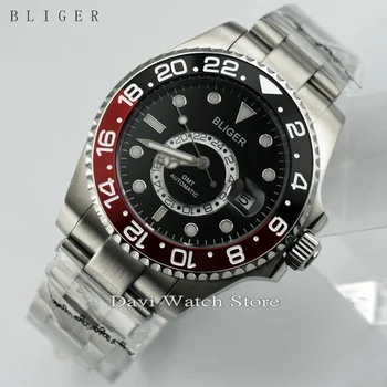 New 43mm Black&Red Titanium Bezel GMT Luminous Hands Sapphire Glass Automatic Day Men's Watch
New 43mm Black&Red Titanium Bezel GMT Luminous Hands Sapphire Glass Automatic Day Men's Watch