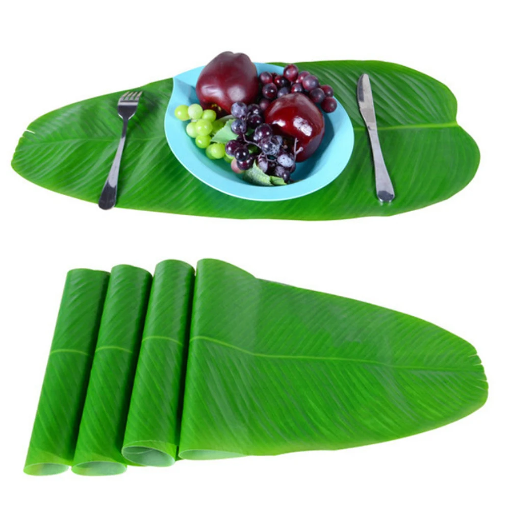 4pcs/Lot Simulation Banana Leaf Placemat Table Mat Artificial Leaves Hawaiian Jungle Party Supplies Table Decorations (Green)
4pcs/Lot Simulation Banana Leaf Placemat Table Mat Artificial Leaves Hawaiian Jungle Party Supplies Table Decorations (Green)