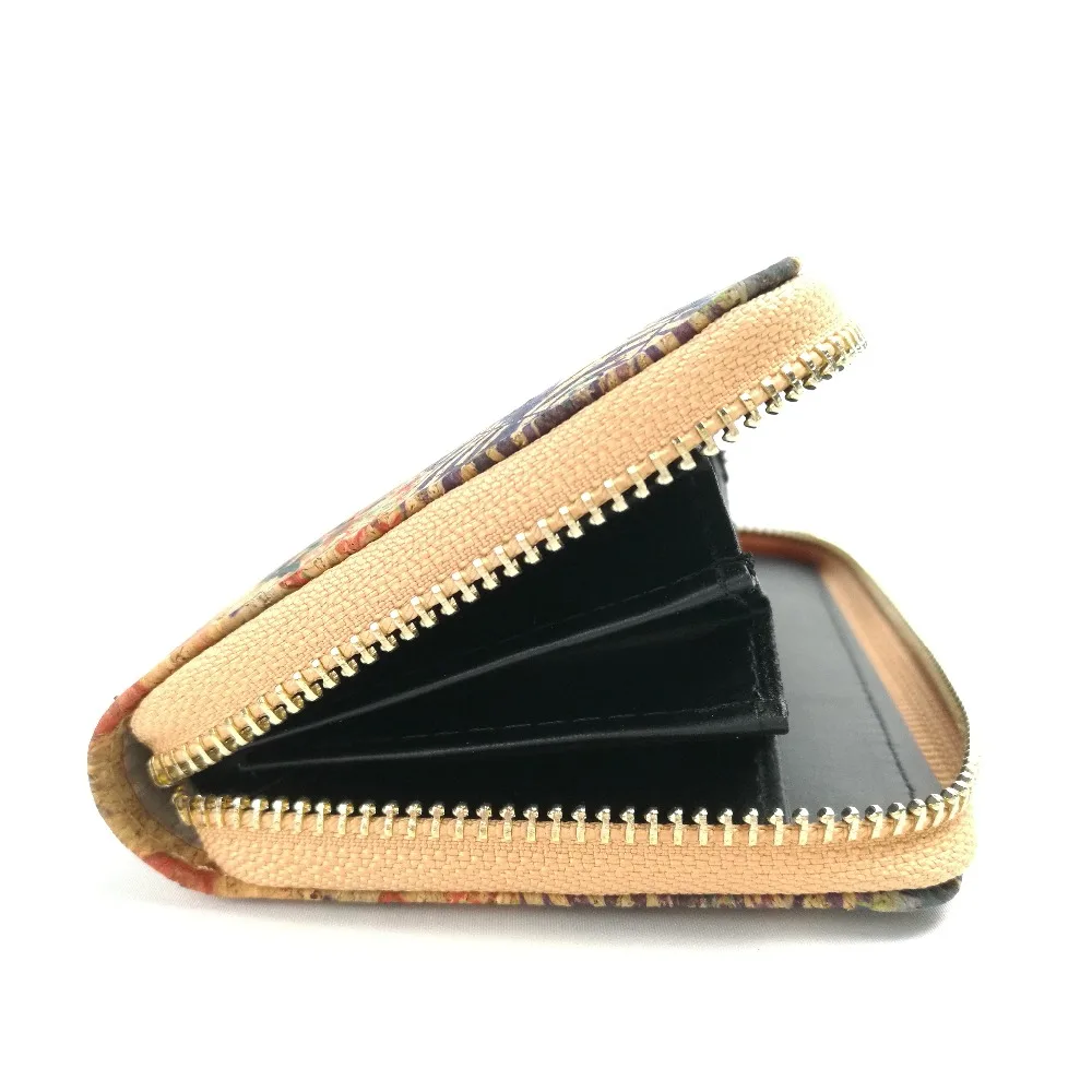 tropical flamingo women cork wallet female cork purse (1)