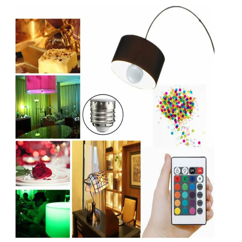 Home Party LED RGB LED Light Bulb IR Remote Control Pop Lamp Color Changing colors changing Light Suit For Christmas
Home Party LED RGB LED Light Bulb IR Remote Control Pop Lamp Color Changing colors changing Light Suit For Christmas
