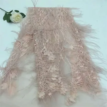 Nigerian Lace Fabrics For Wedding 2018 African French Lace Fabric High Quality 3D Lace with Feather Afrian Lace Applique H344-1
Nigerian Lace Fabrics For Wedding 2018 African French Lace Fabric High Quality 3D Lace with Feather Afrian Lace Applique H344-1