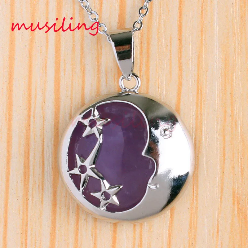 Amethyst India Agate etc Natural Stone Silver Plated Mascot Star and Crescent Reiki Pendant Charms Amulet Fashion Jewelry 1pcs
Amethyst India Agate etc Natural Stone Silver Plated Mascot Star and Crescent Reiki Pendant Charms Amulet Fashion Jewelry 1pcs