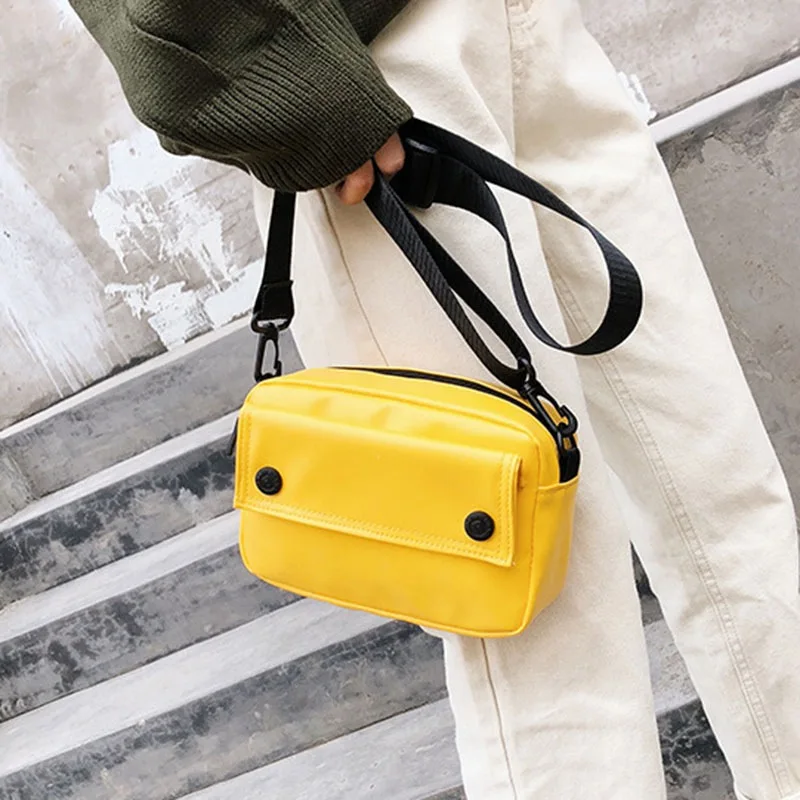 Women Button Zipper Portable Messenger Small Square Handbag PU Leather Fashion Simple Satchels Crossbody Bag sac a main 2019
Women Button Zipper Portable Messenger Small Square Handbag PU Leather Fashion Simple Satchels Crossbody Bag sac a main 2019