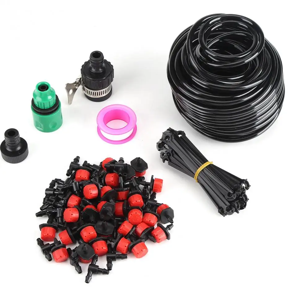 25m Micro Drip Irrigation System Plant Self Automatic Watering Timer Garden Hose Kits With Adjustable Dripper
25m Micro Drip Irrigation System Plant Self Automatic Watering Timer Garden Hose Kits With Adjustable Dripper