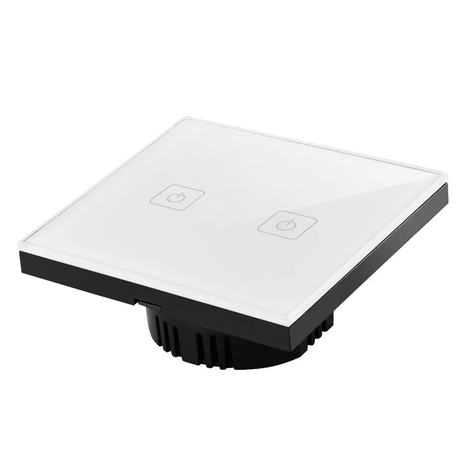EU UK Type Eruiklink Touch Switch 1 Gang 2 Gang 3 Gang 1 Way,Crystal Glass Switch Panel, Single FireWire Touch Sense Wall Switch-13