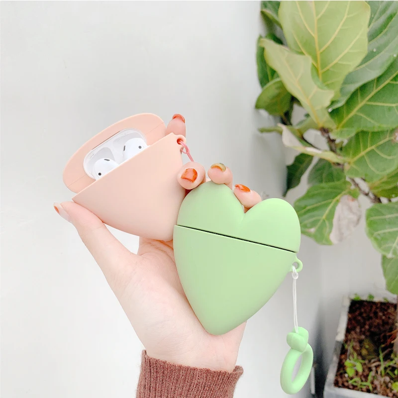 Cute 3D Heart Silicone Case for Apple Airpods Case Accessories Bluetooth Earphones Protective Cover Headphones Headset Box Bag
Cute 3D Heart Silicone Case for Apple Airpods Case Accessories Bluetooth Earphones Protective Cover Headphones Headset Box Bag