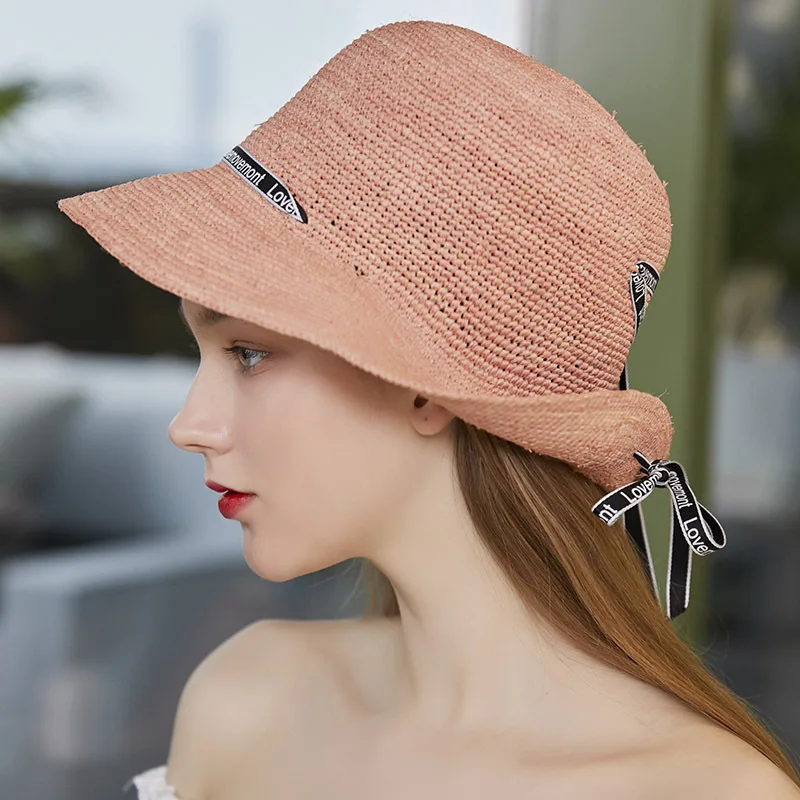 Raffia Ribbon Sun Hat Girl Summer Base Cap Shopping Travel Crochet Sun Protection Caps Women Sunscreen Fisherman Cool Hats H6562
Raffia Ribbon Sun Hat Girl Summer Base Cap Shopping Travel Crochet Sun Protection Caps Women Sunscreen Fisherman Cool Hats H6562