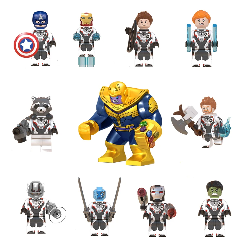 Single Sale Marvel The Avengers 4 Endgame Legoings Thanos Infinity Gauntlet Thor War Machine Building Blocks Toys For Children
Single Sale Marvel The Avengers 4 Endgame Legoings Thanos Infinity Gauntlet Thor War Machine Building Blocks Toys For Children