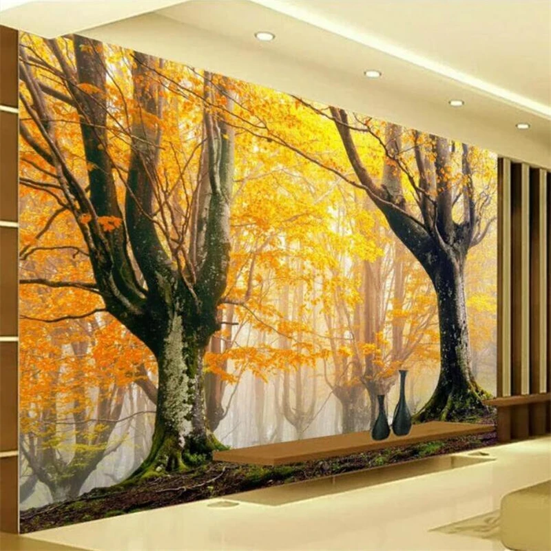 beibehang Custom wallpaper large high-end modern fashion autumn fallen leaves beautiful 3D TV background wall decoration
beibehang Custom wallpaper large high-end modern fashion autumn fallen leaves beautiful 3D TV background wall decoration