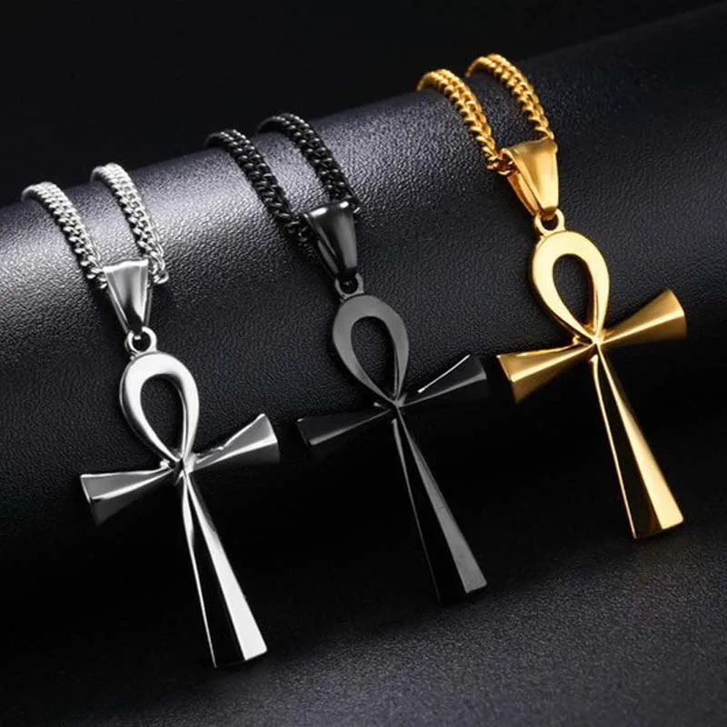 Religion Egyptian Ankh Crucifix Necklaces Pendants Stainless Steel Symbol of Life Cross Necklaces Jewelry Gifts XLCT012
Religion Egyptian Ankh Crucifix Necklaces Pendants Stainless Steel Symbol of Life Cross Necklaces Jewelry Gifts XLCT012