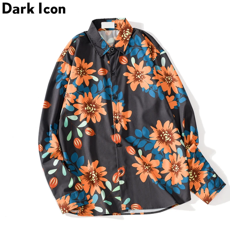 Dark Icon Leaves Flower Full Printed Retro Shirts Men Turn-down Collar Oversized Beach Vacation Mens Shirts Male Top
Dark Icon Leaves Flower Full Printed Retro Shirts Men Turn-down Collar Oversized Beach Vacation Mens Shirts Male Top