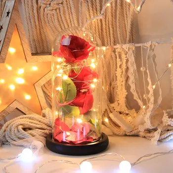 LED Flashing Luminous Artificial Preserved Rose Romantic Home Decorative Flower Wedding Birthday Valentine's Holiday Light
LED Flashing Luminous Artificial Preserved Rose Romantic Home Decorative Flower Wedding Birthday Valentine's Holiday Light