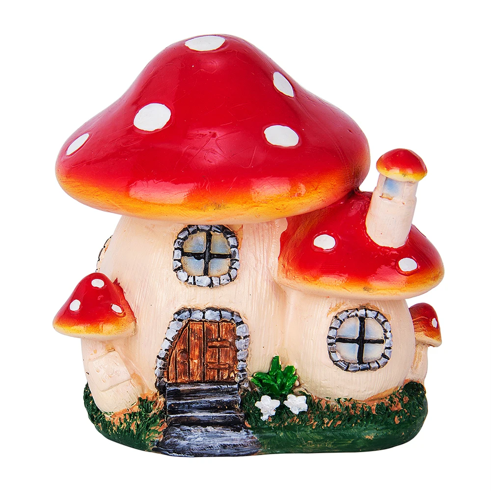 20pcs Mushroom Fairy Garden Miniatures Accessories Resin-Crafts Micro Landscape