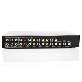 8 Ports 1output Composite 3 RCA Video Audio AV Switch Switcher Box Selector 8 In 1 Out 8x1 8in 1out 8x1 for HDTV LCD DVD
8 Ports 1output Composite 3 RCA Video Audio AV Switch Switcher Box Selector 8 In 1 Out 8x1 8in 1out 8x1 for HDTV LCD DVD