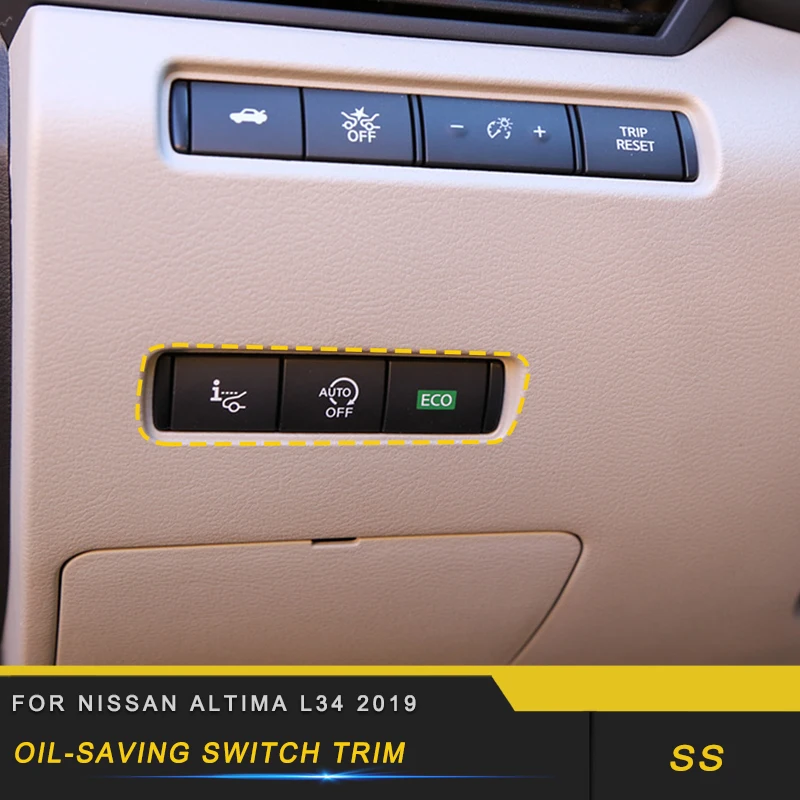 Auto Caroil-saving switch trim cover sticker accessories For Nissan Altima L34 2019
Auto Caroil-saving switch trim cover sticker accessories For Nissan Altima L34 2019