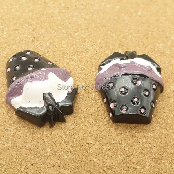 1pcs/lot resin flat back Halloween bat candy Icecream 25mm Cabochons Hair Bow Center DIY Christmas decration C119-6