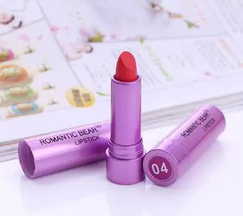 Romantic Bear Waterproof Matte Lipstick Cosmetics 6 colors available Brand New Professional Makeup for Lips 120pcs/lot DHL
Romantic Bear Waterproof Matte Lipstick Cosmetics 6 colors available Brand New Professional Makeup for Lips 120pcs/lot DHL