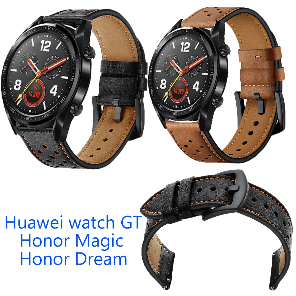 22mm Bands for huawei watch GT/Honor magic/watch2 Pro watch Strap Leather smartwatch wristband bracelet for galaxy watch 46mm
22mm Bands for huawei watch GT/Honor magic/watch2 Pro watch Strap Leather smartwatch wristband bracelet for galaxy watch 46mm