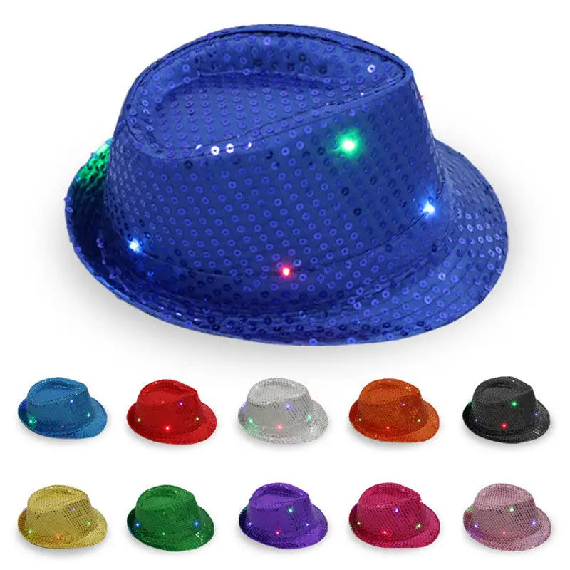Мигающий светильник светодиодный Fedora Trilby с блестками нарядное платье