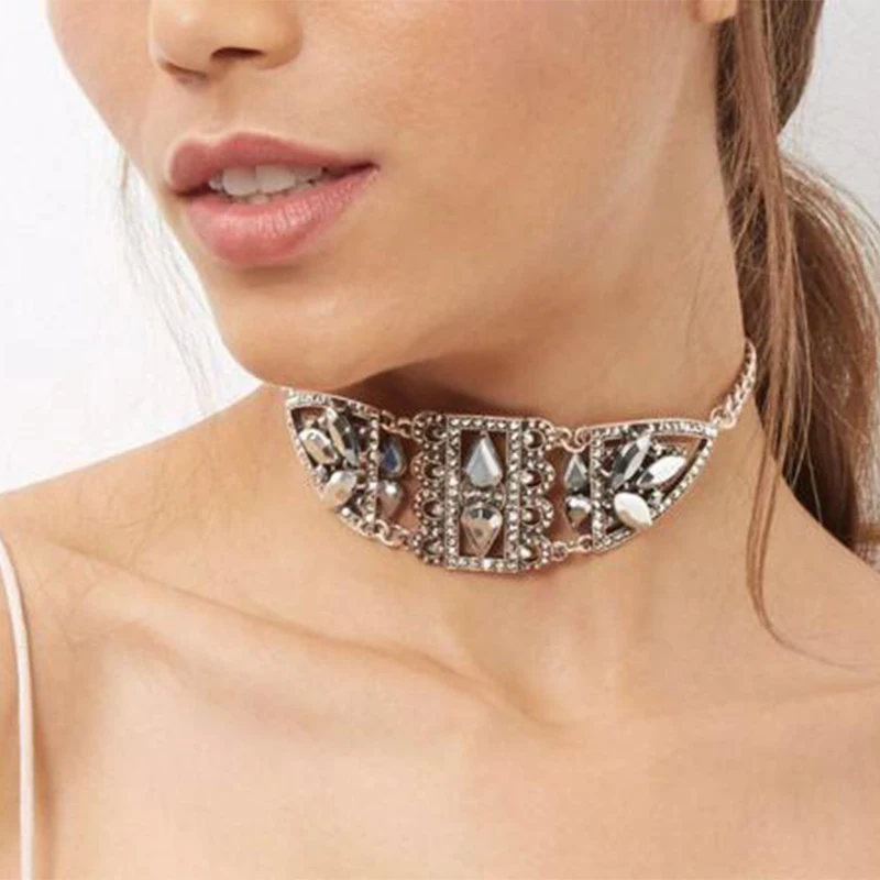 LZHLQ Retro Simple Rhinestones Hollow Geometry Collares Choker Necklace New Gothic Stylt Women Collier Femme Jewelry
LZHLQ Retro Simple Rhinestones Hollow Geometry Collares Choker Necklace New Gothic Stylt Women Collier Femme Jewelry