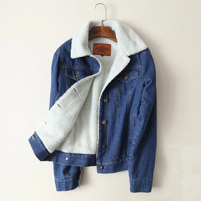 2019 New Arrival Women Autumn Jacket Turn-down Collar lambswool female denim jacket outwear women coat jaqueta feminina
2019 New Arrival Women Autumn Jacket Turn-down Collar lambswool female denim jacket outwear women coat jaqueta feminina