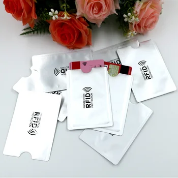Anti-theft Credit Card Holder RFID Prevent Card Case Silver Color Bank Card Protection Cover
Anti-theft Credit Card Holder RFID Prevent Card Case Silver Color Bank Card Protection Cover