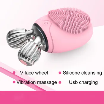 Mini Roller Facial Massage Cleansing Brush instrument For Women Beauty Tool Double Motor Vibratation waterproof USB Charge
Mini Roller Facial Massage Cleansing Brush instrument For Women Beauty Tool Double Motor Vibratation waterproof USB Charge