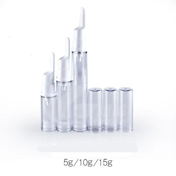 5/10/15ml Empty airless pump plastic bottles vacuum pressure emulsion bottle with lotion pump on travelling cosmetic packaging
5/10/15ml Empty airless pump plastic bottles vacuum pressure emulsion bottle with lotion pump on travelling cosmetic packaging