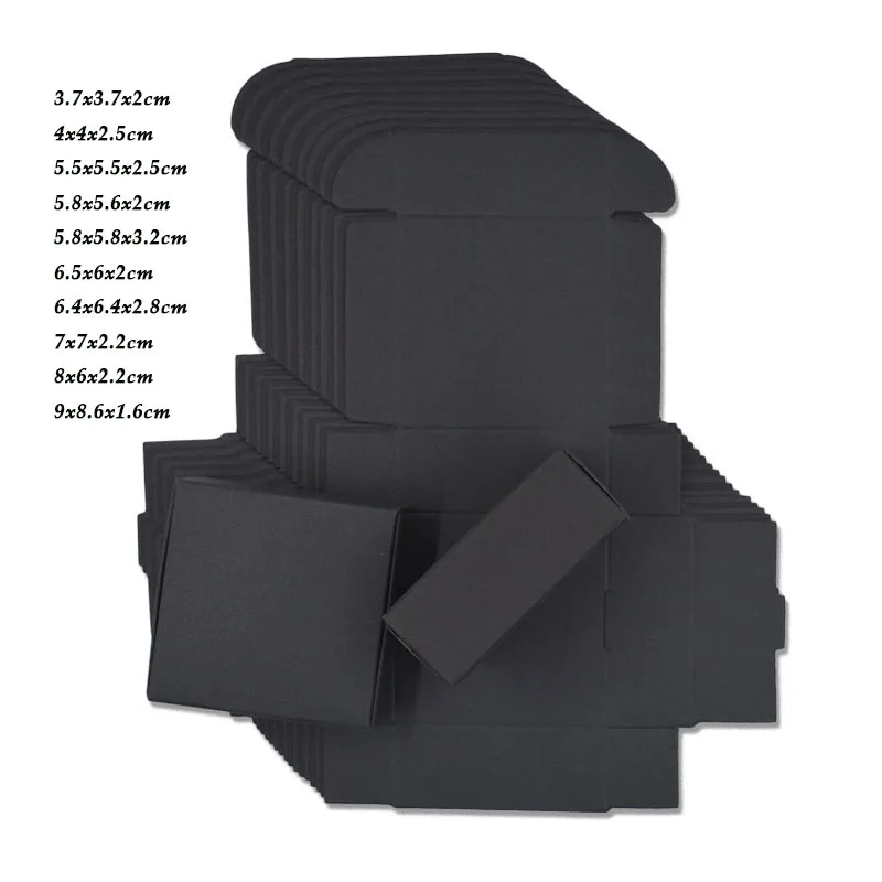 10pcs 10Size Black Cardboard Paper Box Small Handmade Soap Gift Packaging Boxes Personalized Craft Paper Candy Box DIY Kraft box
10pcs 10Size Black Cardboard Paper Box Small Handmade Soap Gift Packaging Boxes Personalized Craft Paper Candy Box DIY Kraft box