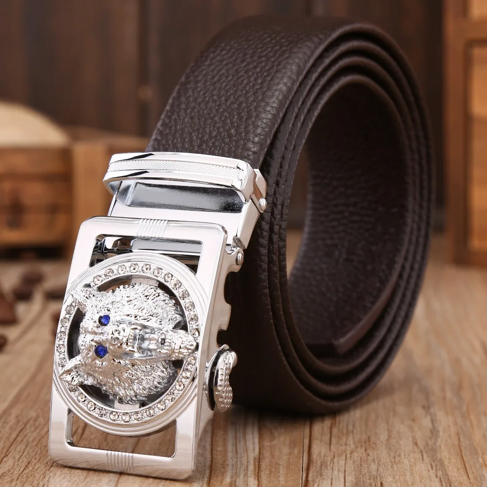 gold wolf jaguar leopard mens belts luxury fiber leather long size automatic buckle brown black designer girdle high quality 110
gold wolf jaguar leopard mens belts luxury fiber leather long size automatic buckle brown black designer girdle high quality 110