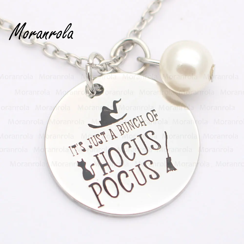 New arried "it's just a bunch of hocus pocus "Copper necklace Keychain,charm Halloween Sayings Jewelry Witches neklace
New arried "it's just a bunch of hocus pocus "Copper necklace Keychain,charm Halloween Sayings Jewelry Witches neklace